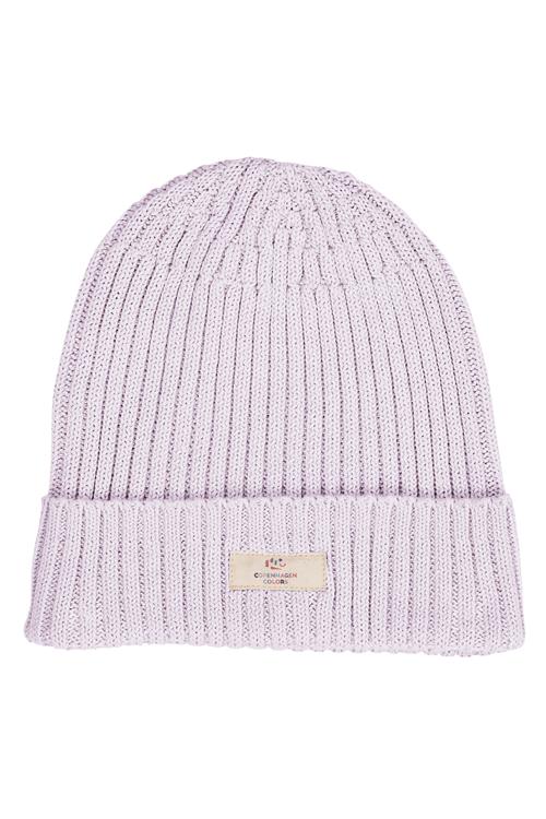 Copenhagen Colors GOTS Klassisk Hue I Bomuldsstrik Lavender  Lavender 53/54 cm  Lilla  53/54 cm  kvinde