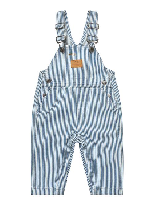 Copenhagen Colors GOTS Dungarees I Babytwill Denim Blue Stripe  Denim Blue Stripe 80 cm  Blå  80 cm  mand