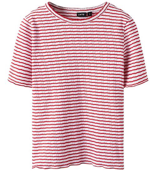 LMTD T-shirt - NlfSeher - Hibiscus/Hvid m. Hulmønster