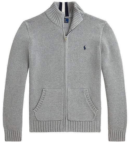 Se Polo Ralph Lauren Cardigan - Strik - Andover Heather ved KidsWorld