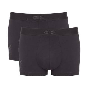 Sloggi 2P SLG Base Trunk Mørkgrå  bomuld Medium Herre