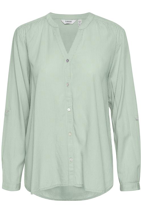 b.young Bluse  lysegrøn / hvid