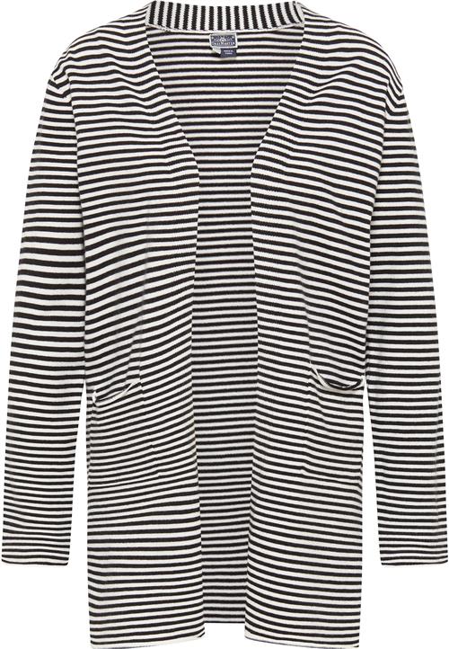 DreiMaster Maritim Cardigan 'Kilata'  sort / hvid