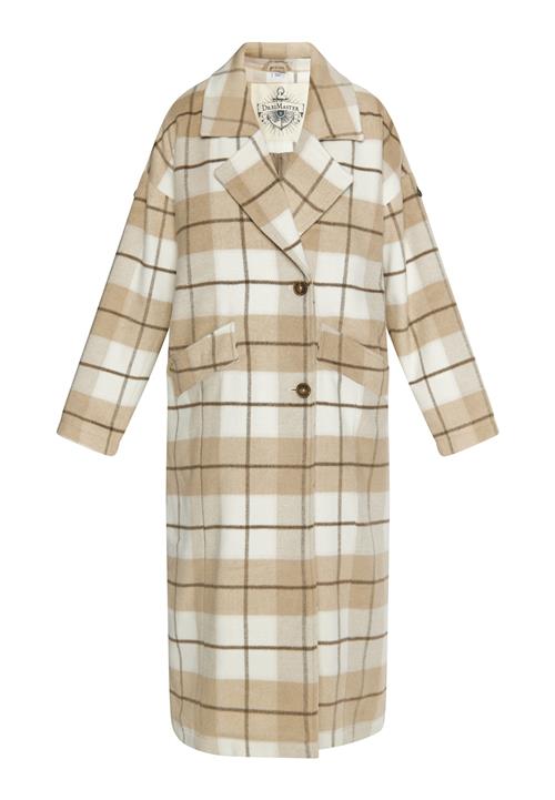 DreiMaster Vintage Overgangsfrakke  sand / brun / uldhvid