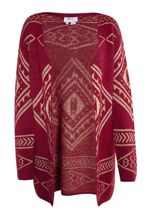 usha FESTIVAL Cardigan  beige / mørkerød