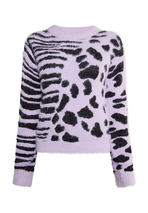 myMo ROCKS Pullover  blomme / sort
