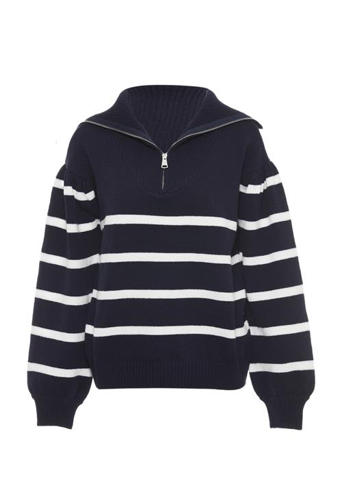 usha BLUE LABEL Pullover  marin / hvid