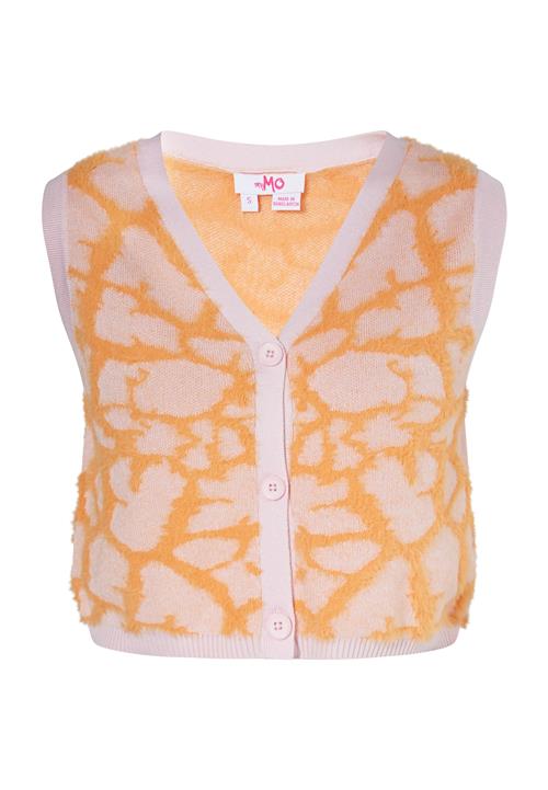 MYMO Strikvest  lilla / lyseorange