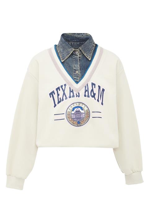 HOMEBASE Sweatshirt  beige / blue denim / blandingsfarvet