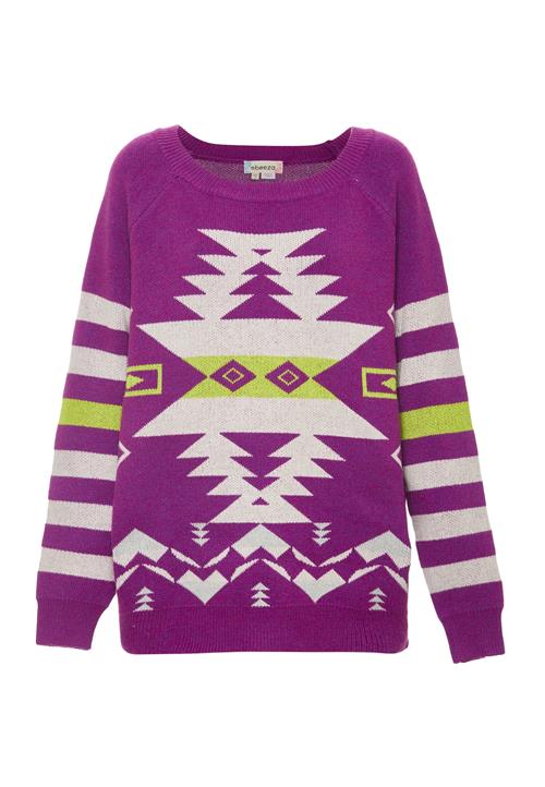 Se IZIA Pullover  lysegrøn / blandingsfarvet / hvid ved About You