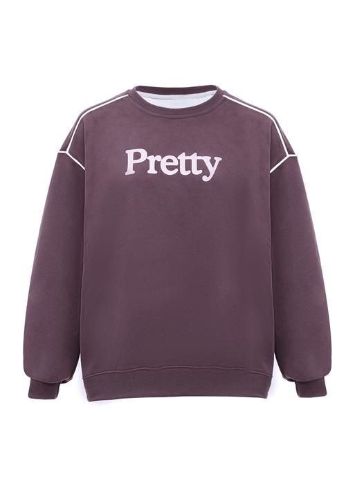 HOMEBASE Sweatshirt  lilla / hvid