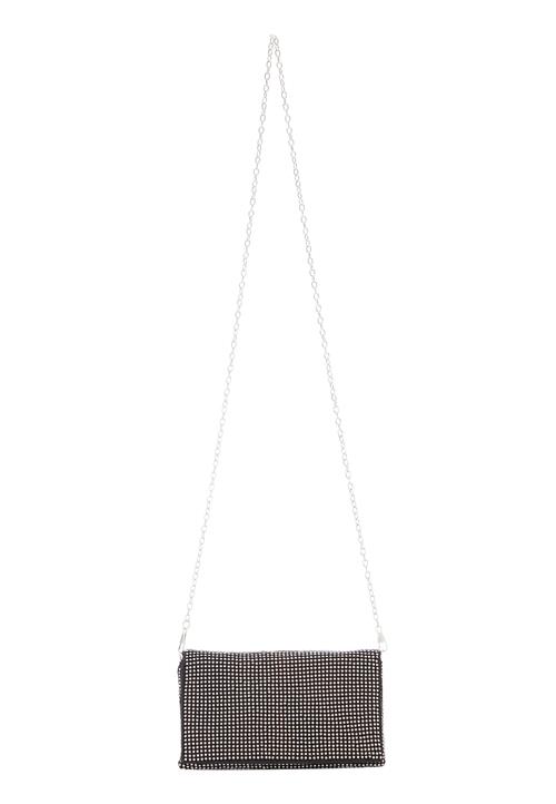 faina Clutch  sort / sølv