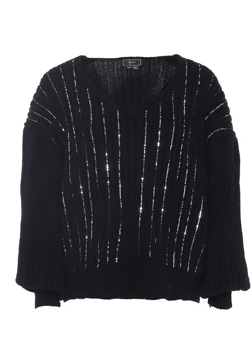 faina Pullover  sort / sølv
