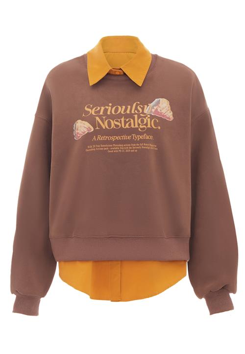 HOMEBASE Sweatshirt  beige / brun / mørkeorange