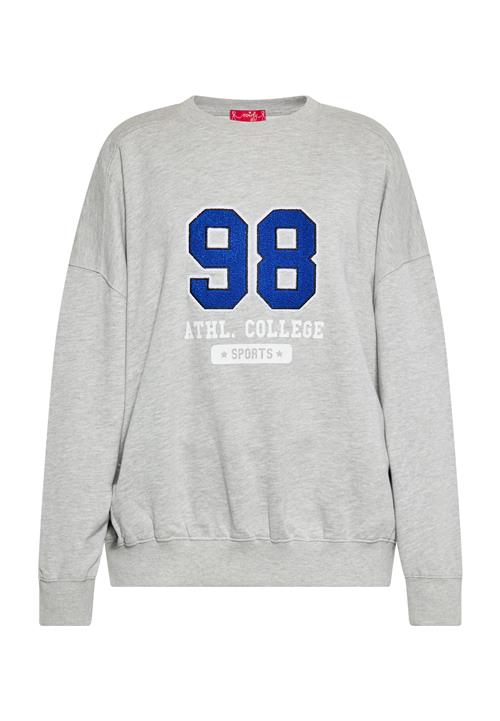 swirly Sweatshirt  blå / grå-meleret / sort / hvid