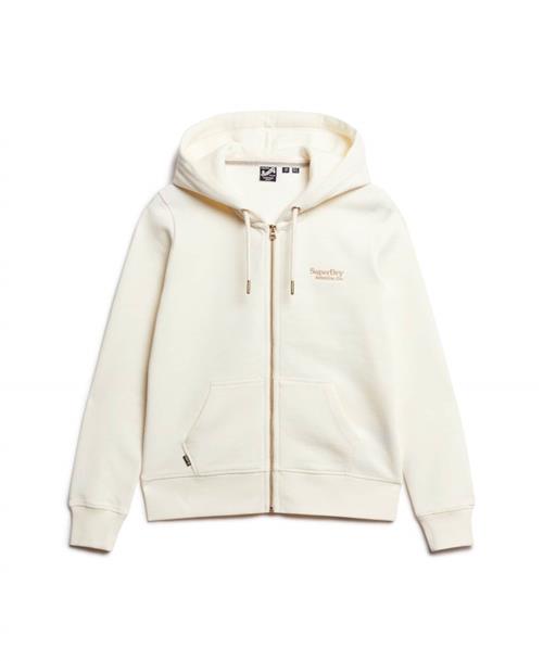 Superdry Sweatjakke 'Essential'  guld / uldhvid