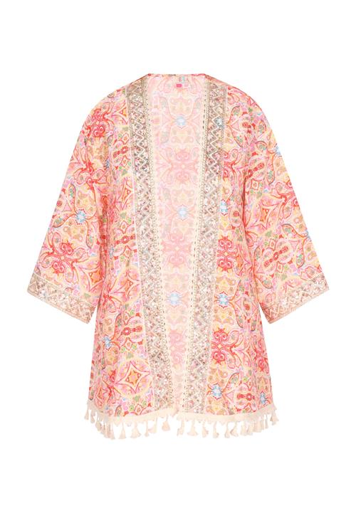 IZIA Kimono  lyseblå / gul / lyserød / grenadine