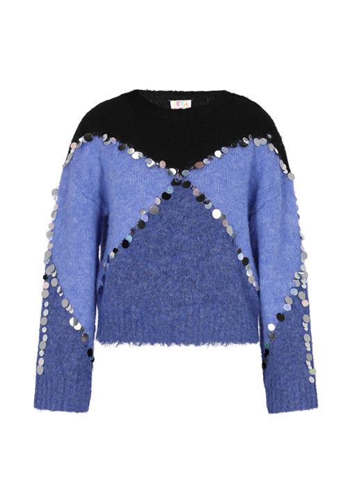 IZIA Pullover  royalblå / blå-meleret / sort / sølv