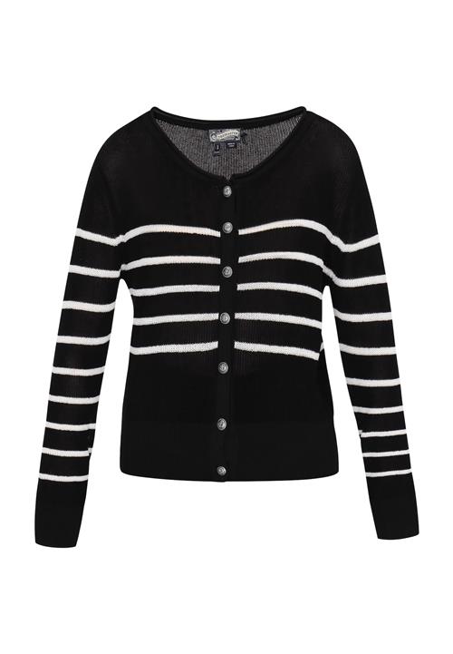 DreiMaster Vintage Cardigan  sort / hvid
