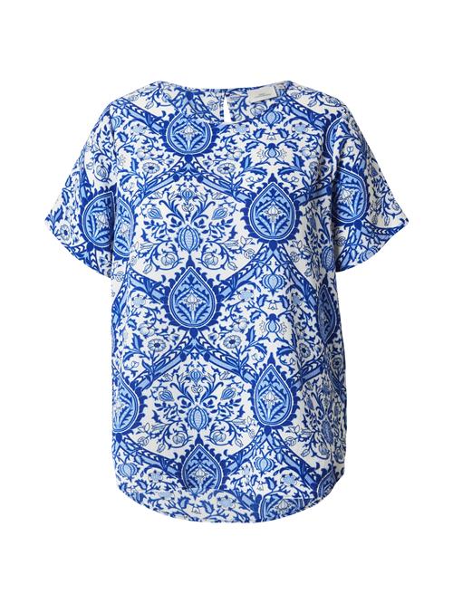 ONLY Carmakoma Bluse 'CARVICA'  lyseblå / mørkeblå / hvid