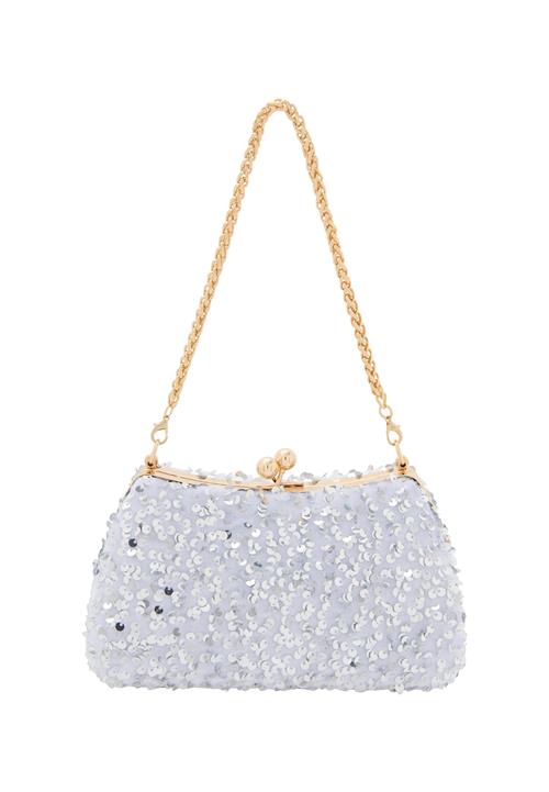 faina Clutch  sølvgrå / sølv