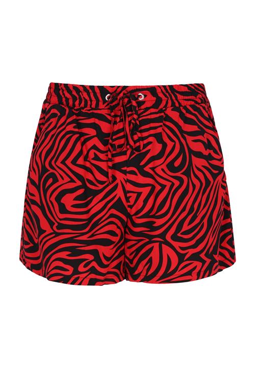 swirly Bukser 'Comfy'  blodrød / sort