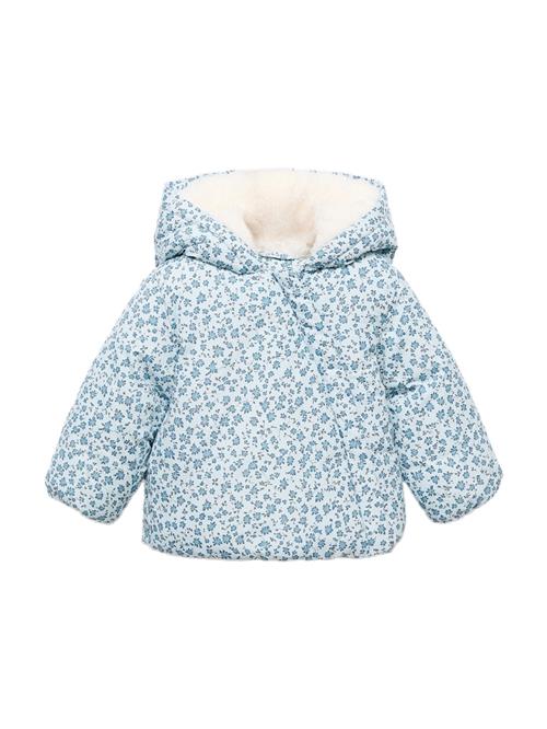 MANGO KIDS Vinterjakke 'PORTI'  pastelblå / lyseblå / grå
