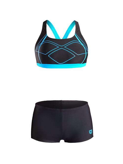 ARENA Bikini 'GRAPHIC'  neonblå / sort