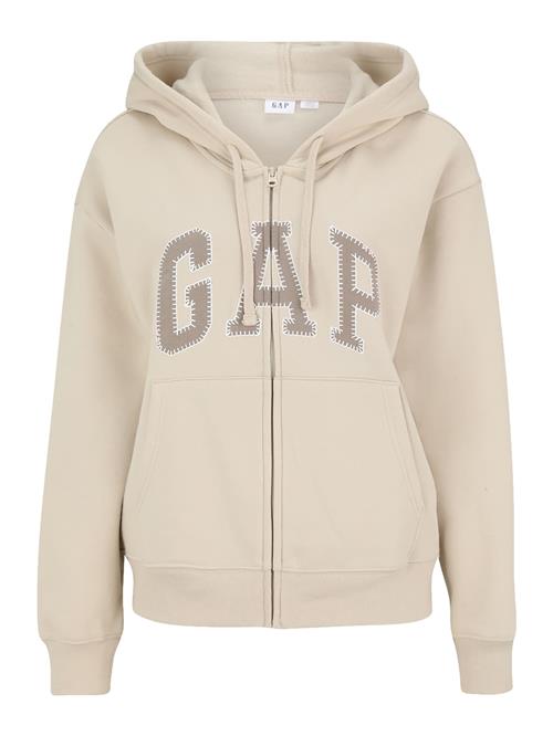 Gap Petite Sweatjakke 'HERITAGE'  ecru / brokade / hvid