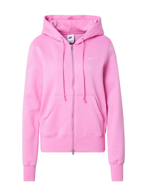 Nike Sportswear Sweatjakke 'PHNX FLC'  lys pink / hvid