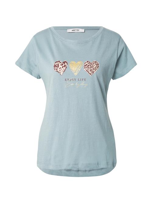 ABOUT YOU Shirts 'Isa'  kit / guld / grå / mørkerød