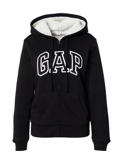 GAP Sweatjakke 'HERITAGE'  sort / hvid