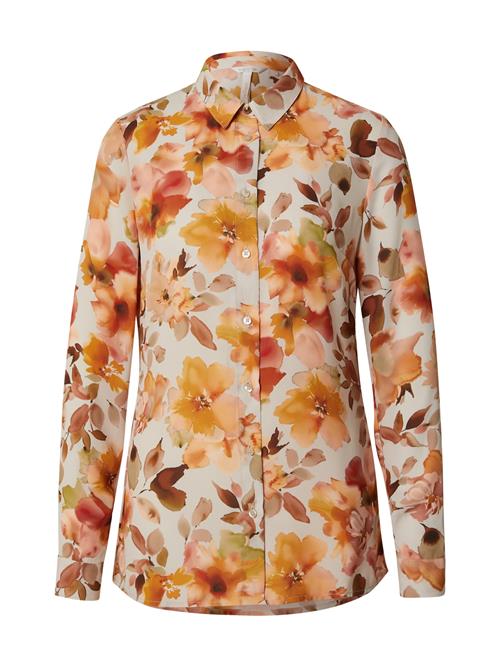GUESS Bluse 'NEW CLOUIS'  kastaniebrun / grøn / orange / hvid