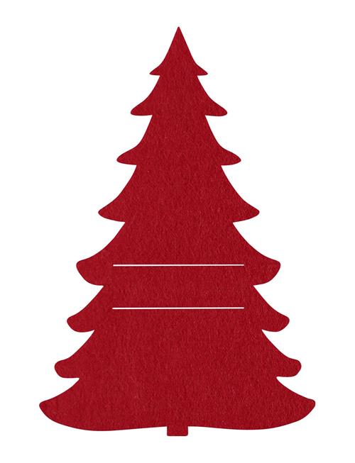 Cutlery Holder Felt 4P Noble House Red
