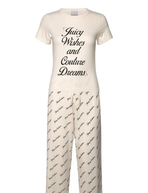 Juicy Wishes Shortsleeve Pyjama Set Sugar Swizzle Juicy Couture Cream