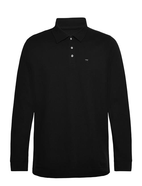 Se Ls Polo Shirt Wrangler Black ved Booztlet