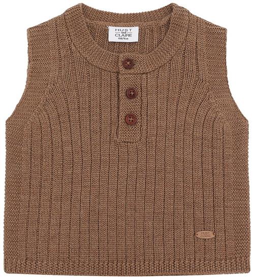 Hust and Claire Vest - Strik - HCEdi - Wool Rib Knit - Coca Moch