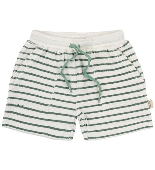 Petit Piao Sweatshorts - Pocket - Off white/green