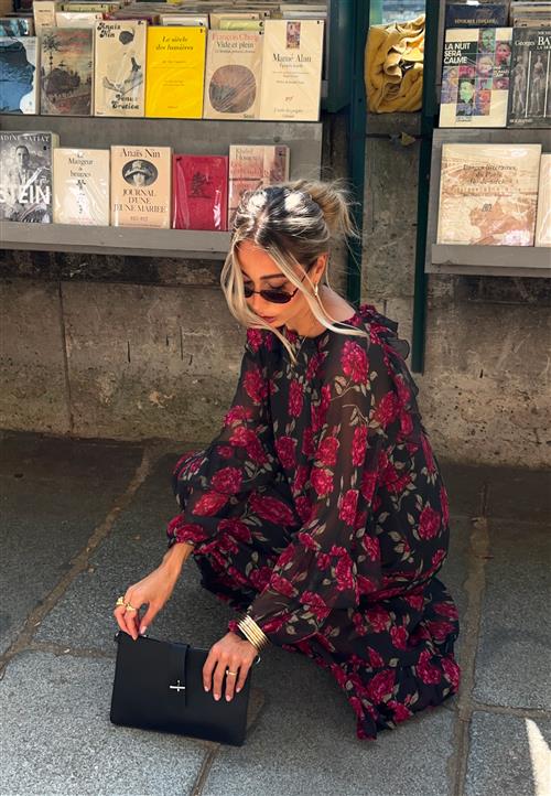 Emelie Olson X Bubbleroom Frill Maxi Dress