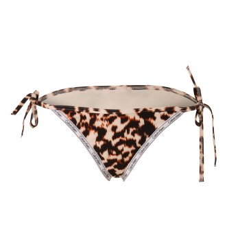Calvin Klein Core Logo Tape Tie Side Bikini Brief Brun mønstret Medium Dame