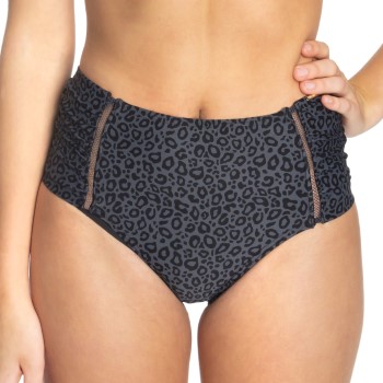 Panos Emporio Panthera Olympia High Waist Brief Sort/Grå polyamid 38 Dame