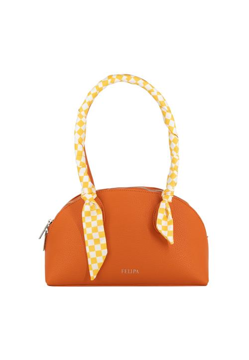 FELIPA Skuldertaske  gul / mørkeorange / hvid