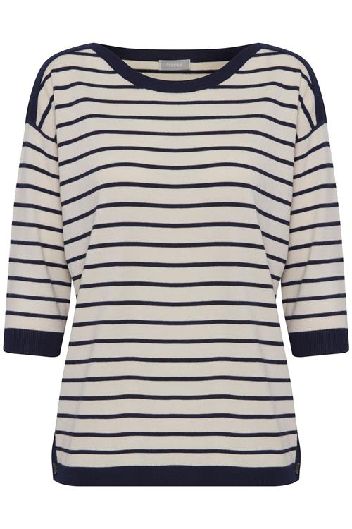 Fransa Pullover  beige / navy