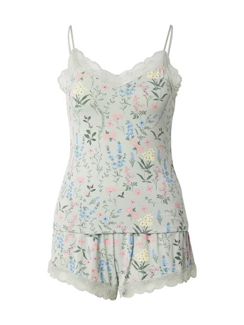 Hunkemöller Shorty 'Cami'  himmelblå / lysegul / pastelgrøn / lyserød
