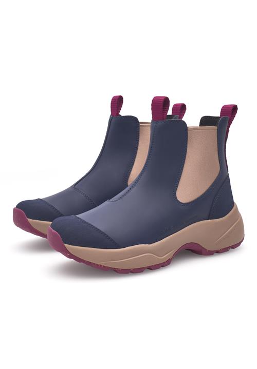 WODEN Chelsea Boots 'Siri'  mørkebeige / navy / bær