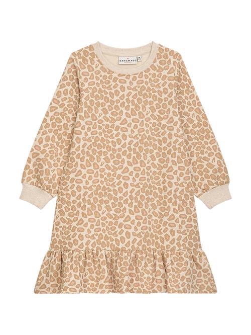 Danamade Kjole  creme / camel / lyserød