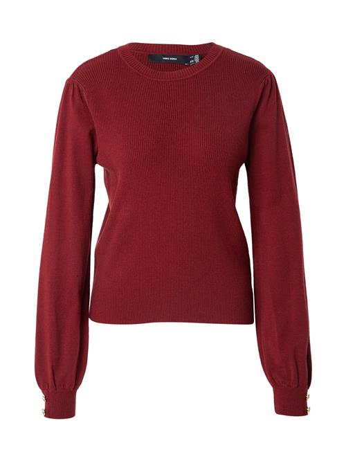 VERO MODA Pullover 'VMHOLLYKARIS'  mørkerød