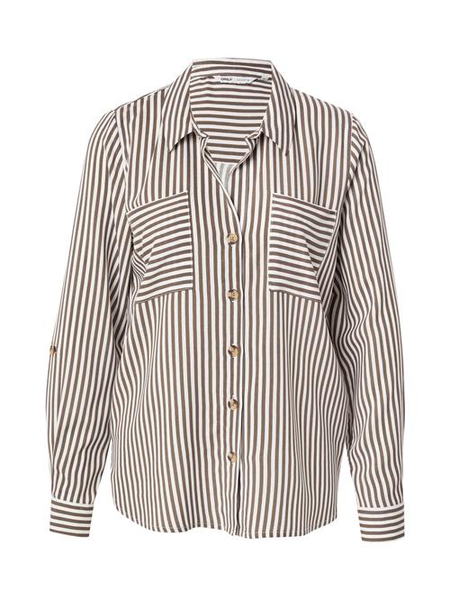 ONLY Bluse 'ONLYASMIN'  mokka / hvid