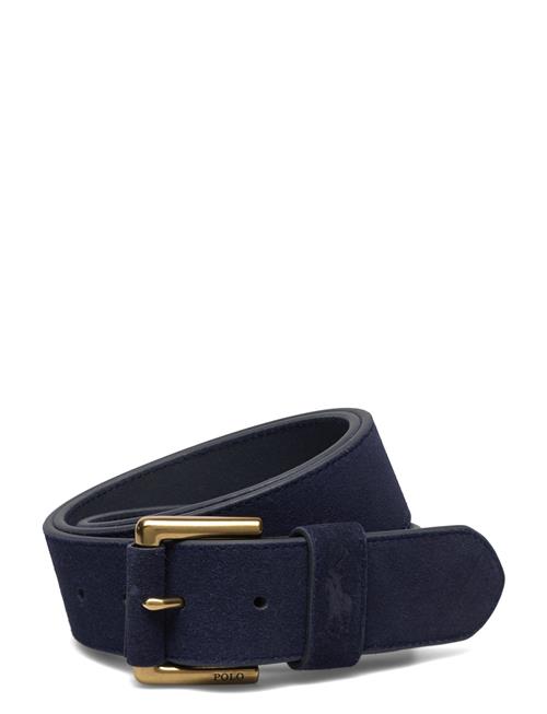 Signature Pony Suede Belt Polo Ralph Lauren Blue