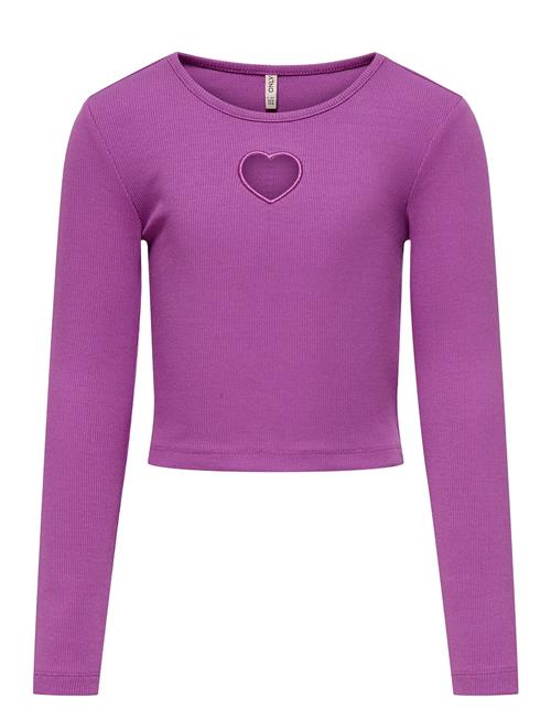 Kognessa Life Ls Contrast Cutout Top Jrs Kids Only Purple